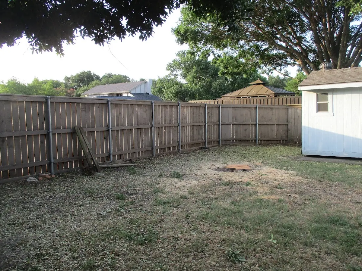Cleared yard after professional tree removal in Ronks